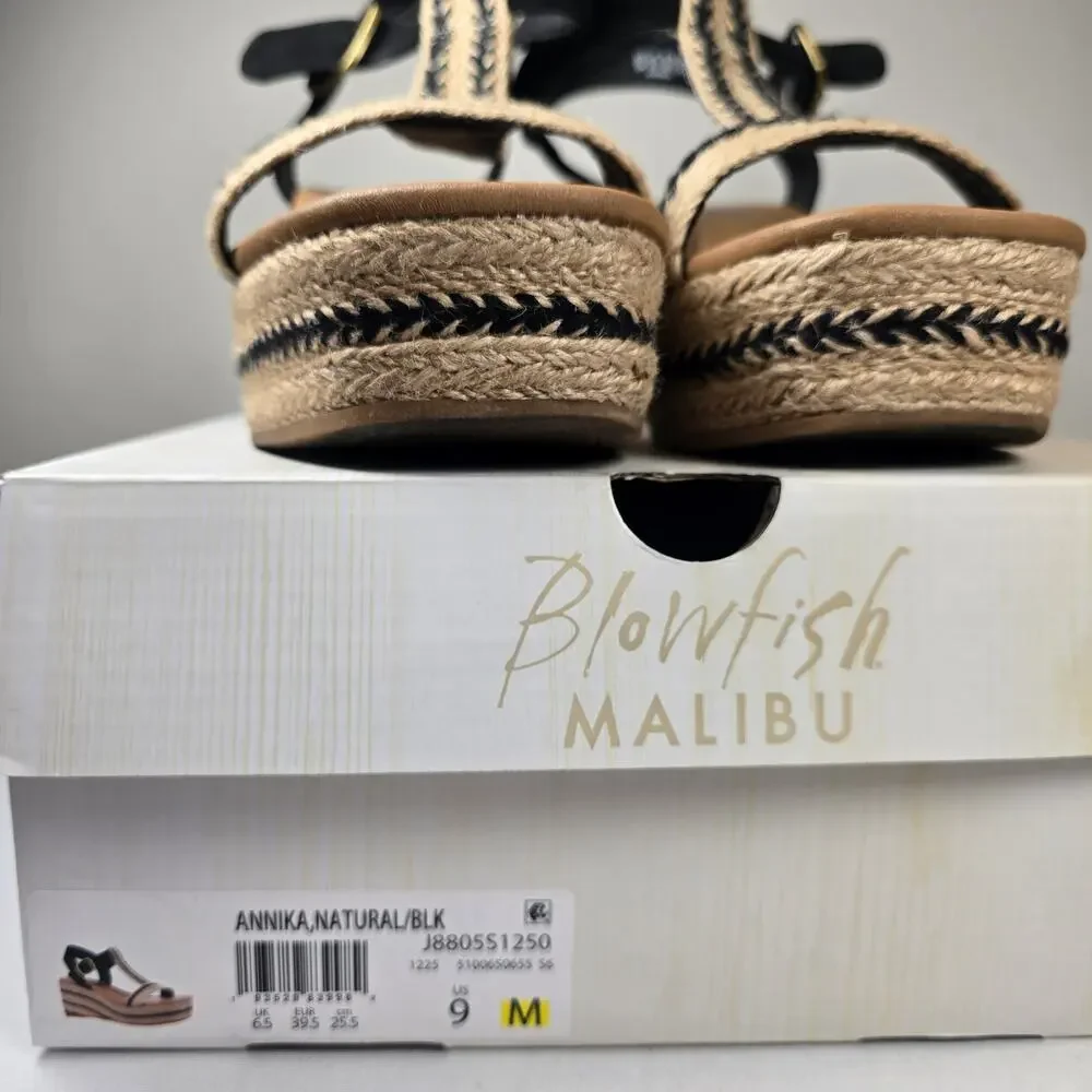 Blowfish Malibu Annika Strappy Wedge Sandals. Size 9  Ret. $80